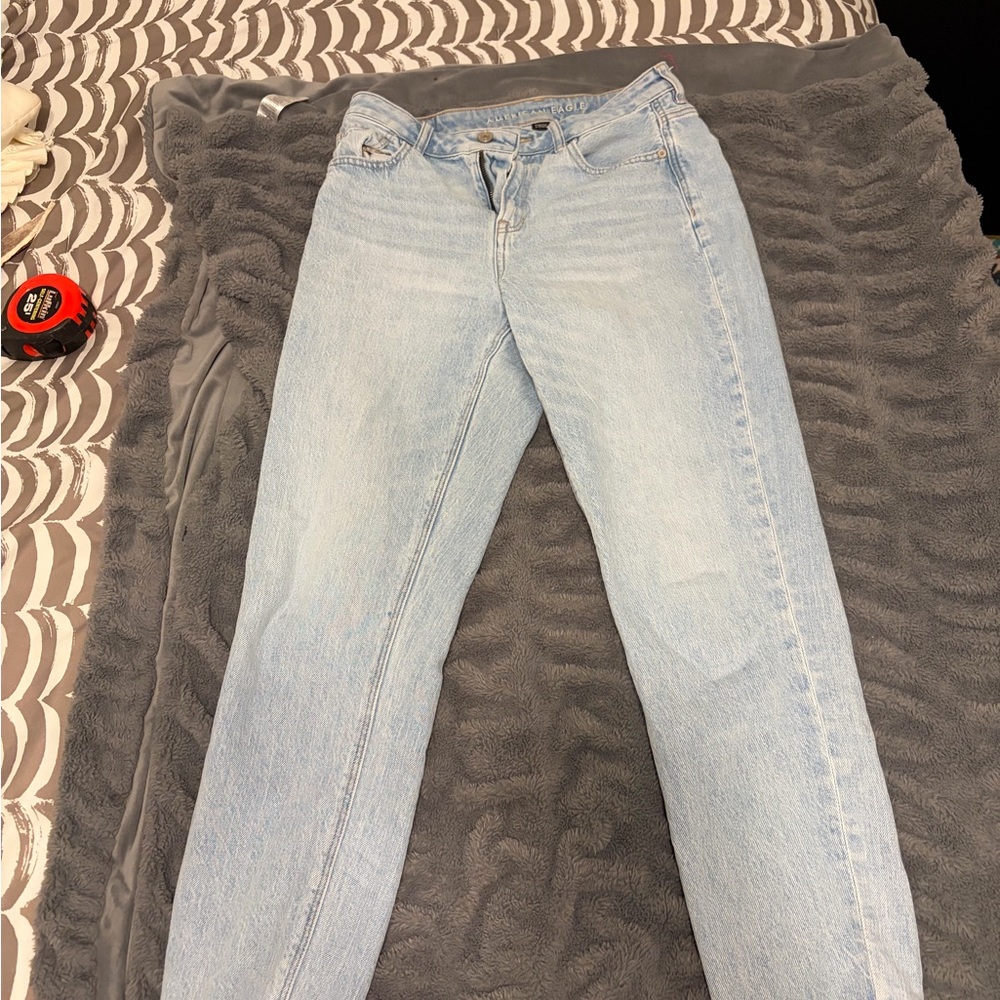 American Eagle Outfitters Light Blue Straight Leg Jeans